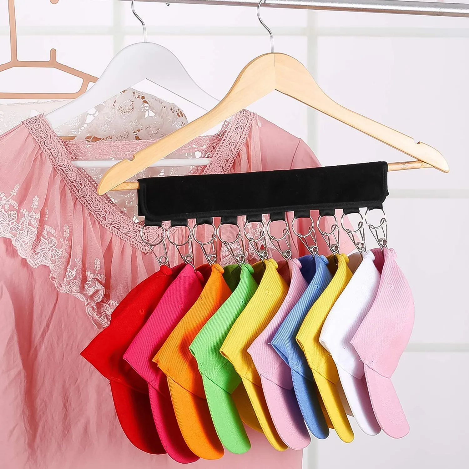 10 Clip Folding Clothes Hanger (1 Pc)