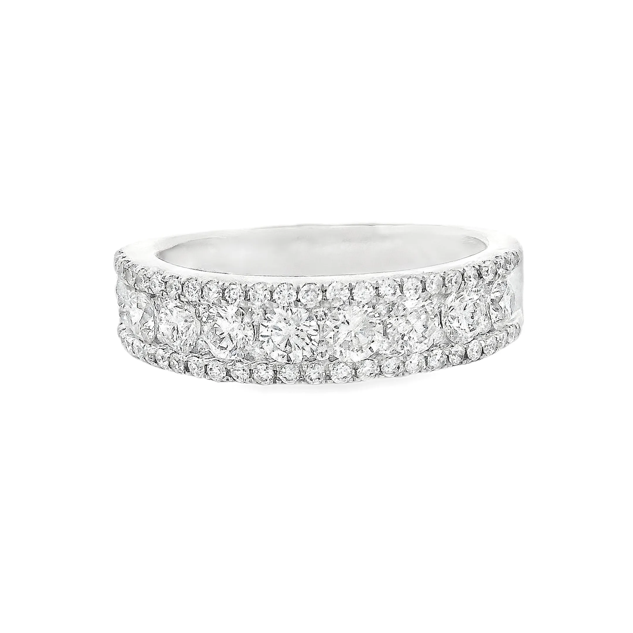 1.03ct 18k White Gold Diamond Band