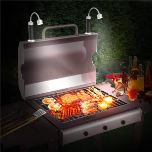 2pcs Portable Magnetic LED Grill Light Lamp 360 Degree Grilling Lights