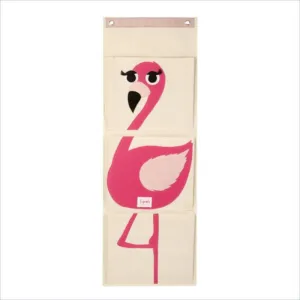 3 Sprouts Wall Organizer Flamingo in Pink