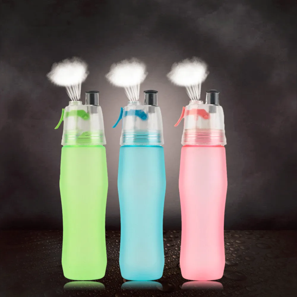 740ML Water Drinking Bottle Misting Spray