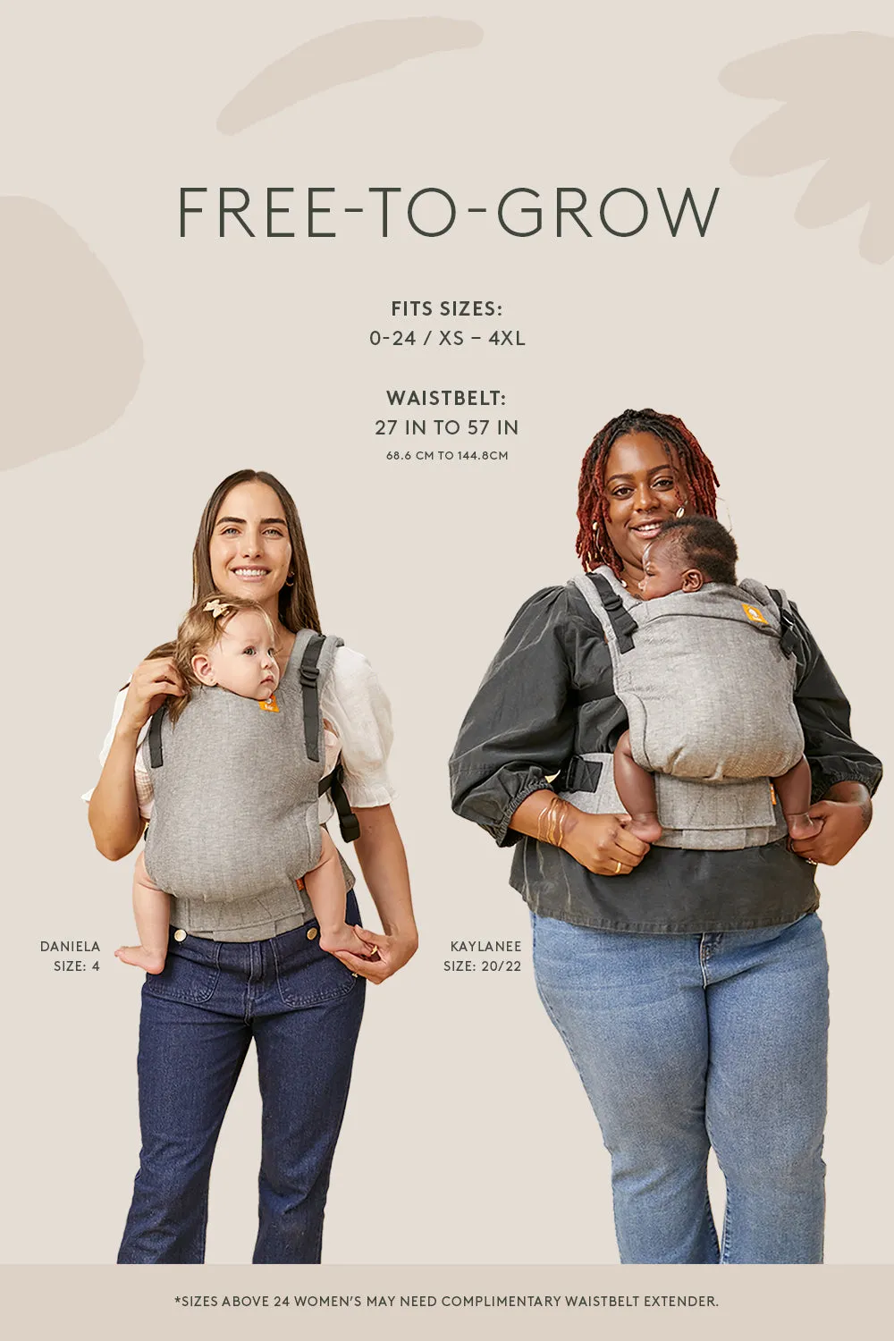 ABC - Mesh Free-to-Grow Baby Carrier