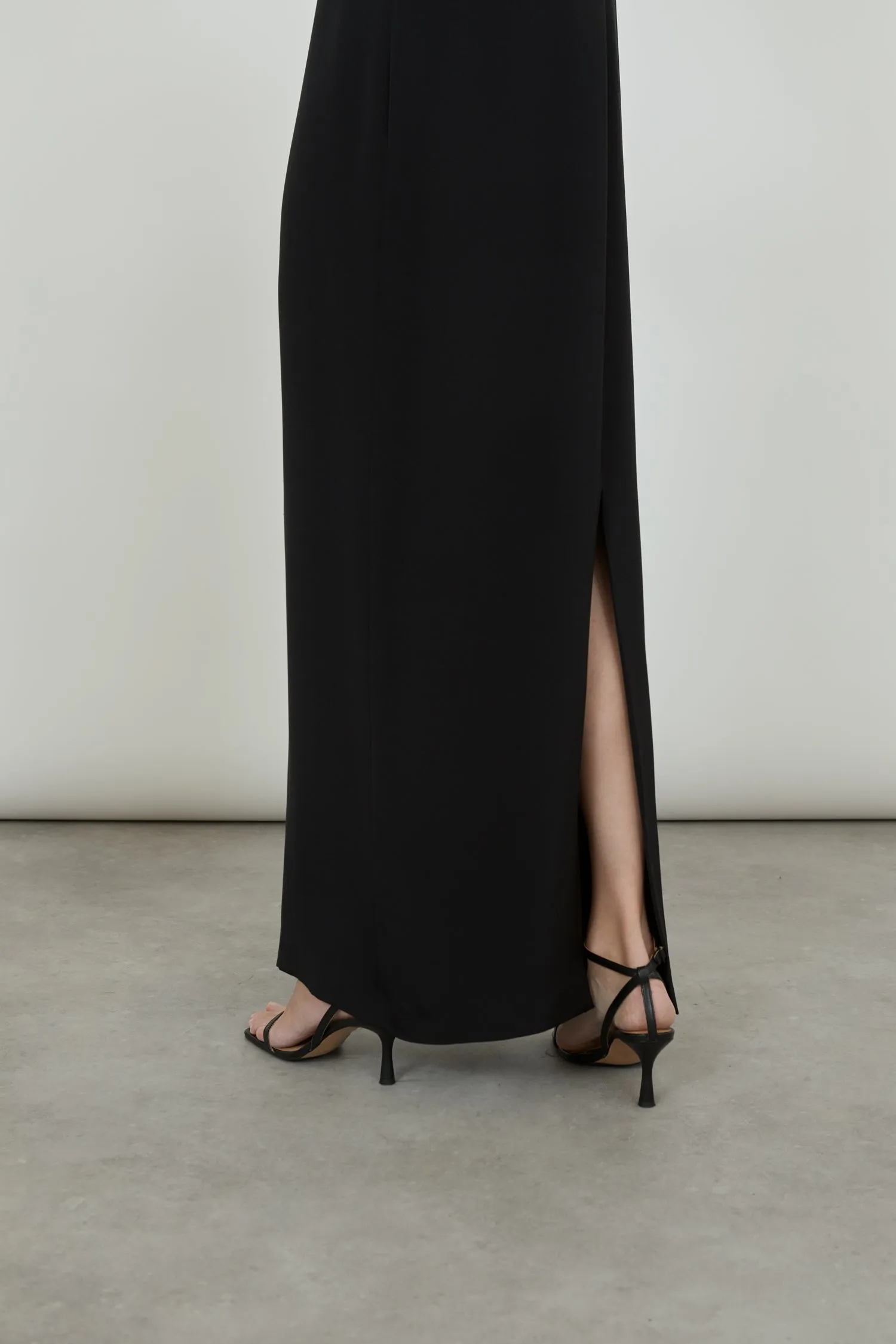 Abelun dress | Black - Crepe silk