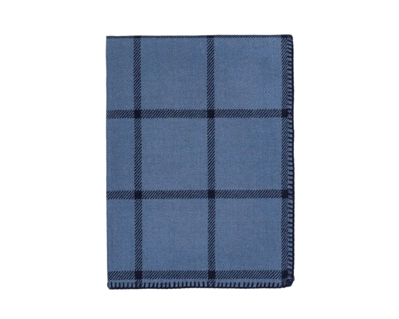 Alicia Adams Alpaca Graydon Throw in English Manor and Navy Blue