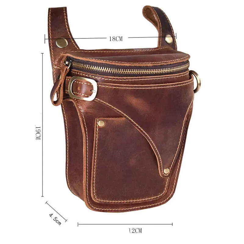 ALR™ Motorcycle Genuine Leather Hip Bag