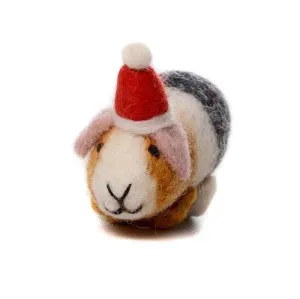 Amica - Guinea pig with hat - felt decoration