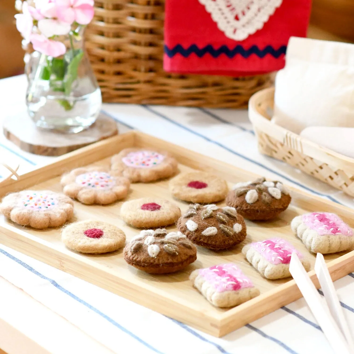 Anzac Biscuits (Set of 3) Felt Play Food