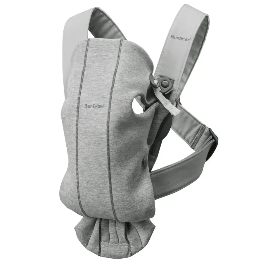 BabyBjorn Baby Carrier Mini, 3D Jersey (Light Grey)