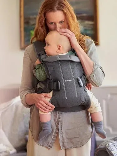 BabyBjorn Baby Carrier One, Woven, Denim grey/Dark grey