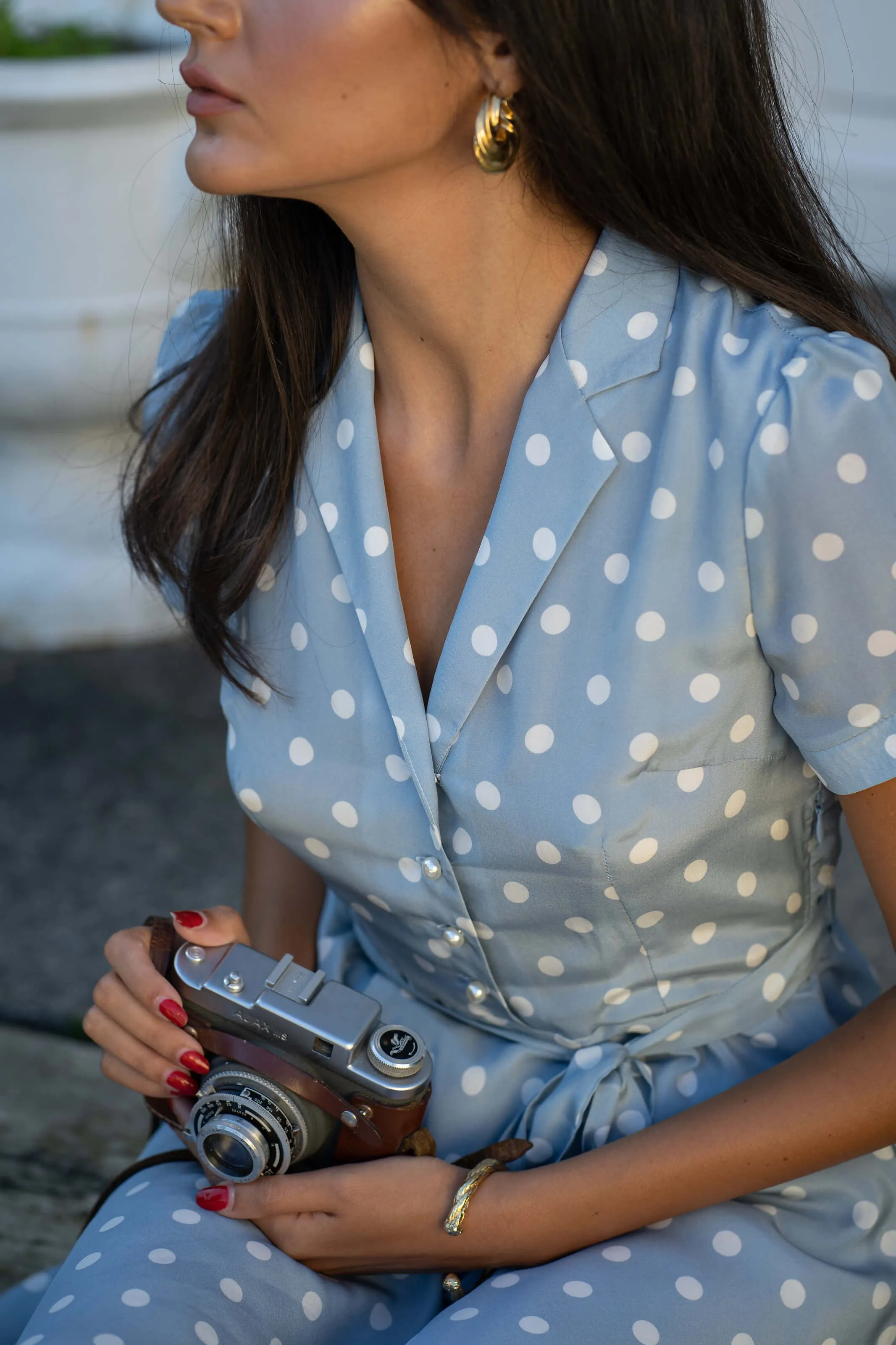 Belle Polka-Dot Dress