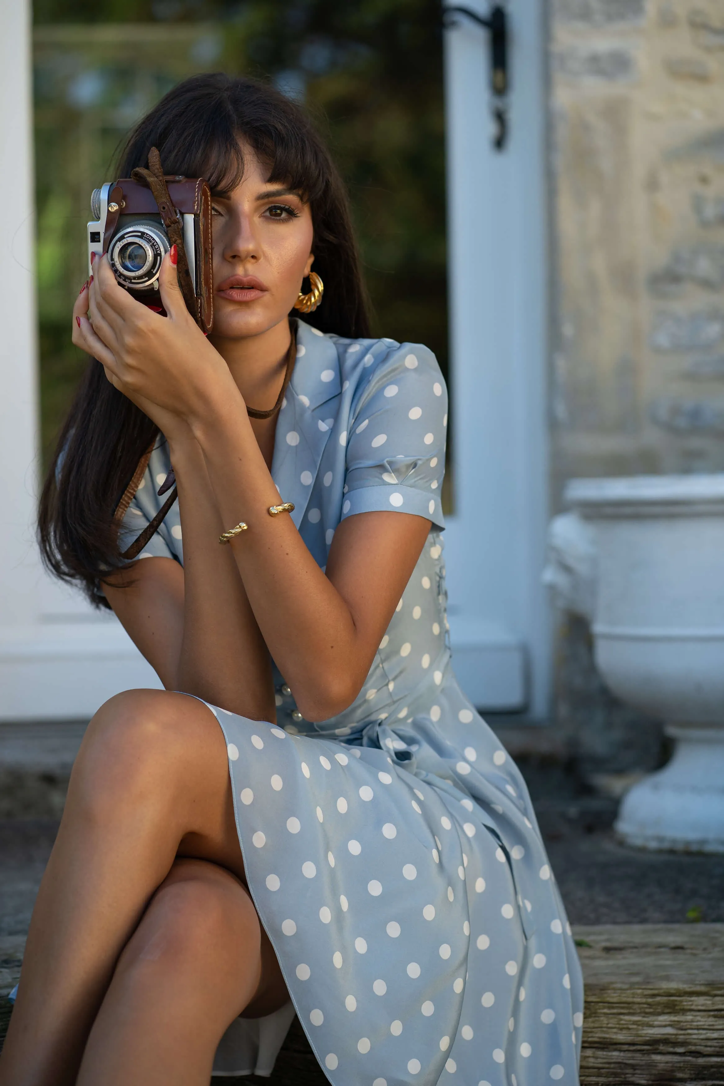 Belle Polka-Dot Dress