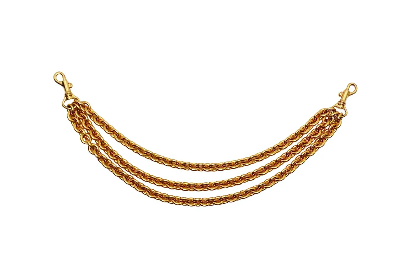 Bijou Multi-Chain Gold-Tone Link Belt Charm