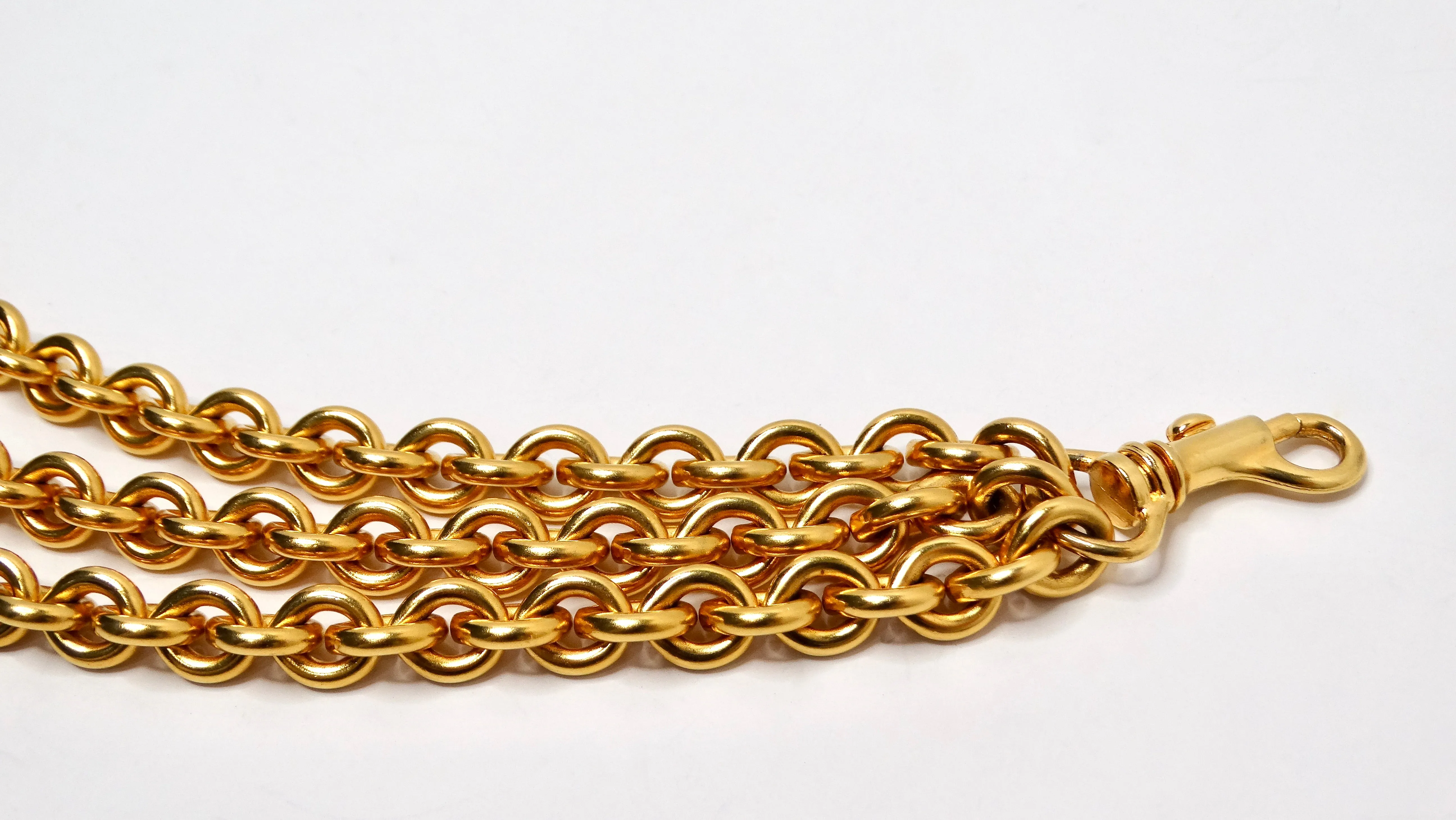 Bijou Multi-Chain Gold-Tone Link Belt Charm