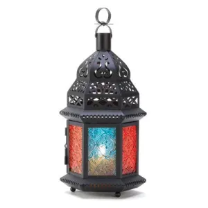 Black Multi Color Lantern