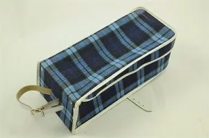 BLUE TARTAN 70's-80's JUNIOR COMMUTER RSW11 STYLE BAG BRITISH MADE CHILDS BIKE