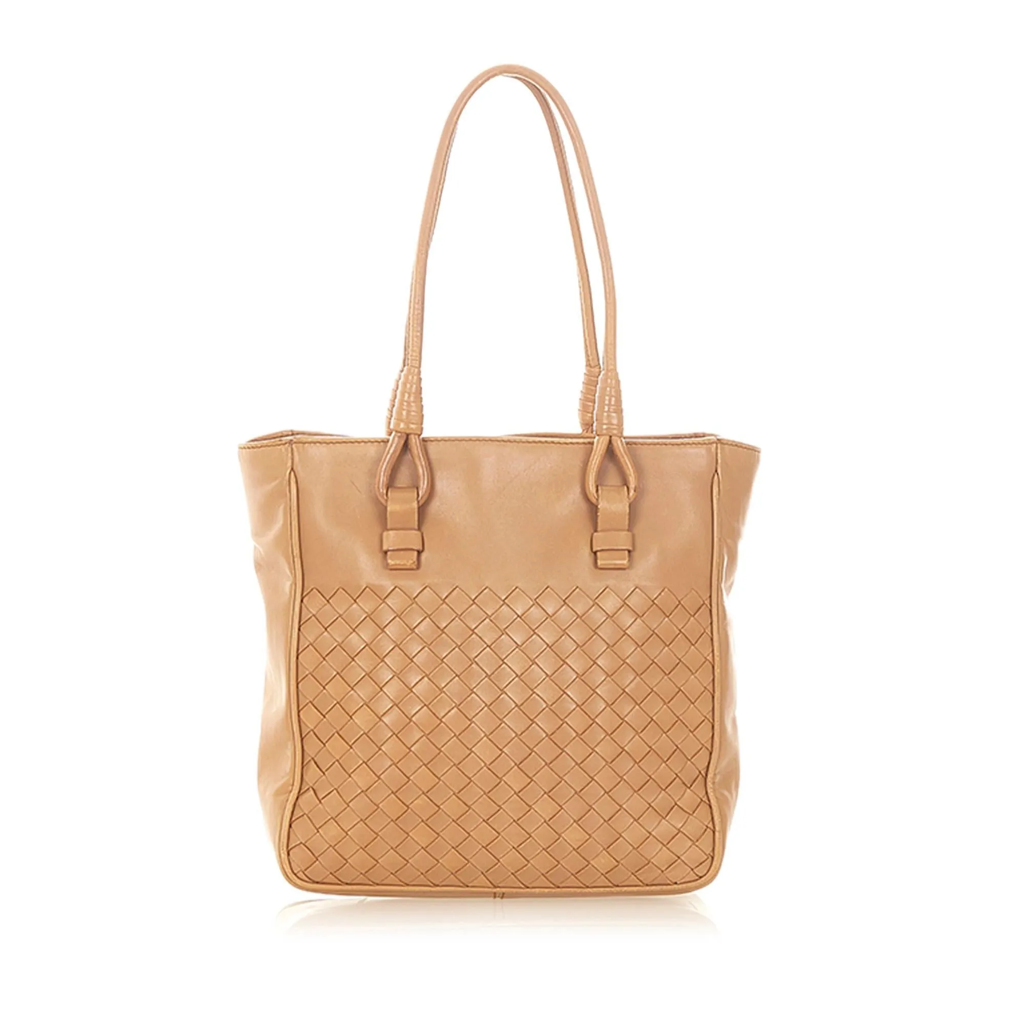 Bottega Veneta Intrecciato Leather Handbag (SHG-22611)