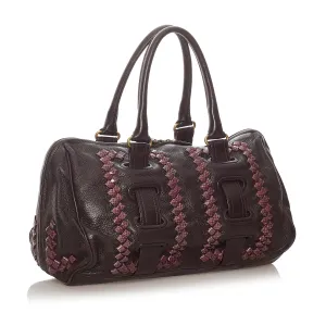 Bottega Veneta Intrecciato Leather Handbag (SHG-27767)