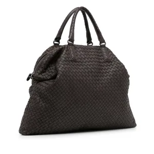 Brown Bottega Veneta Maxi Intrecciato Convertible Tote Satchel