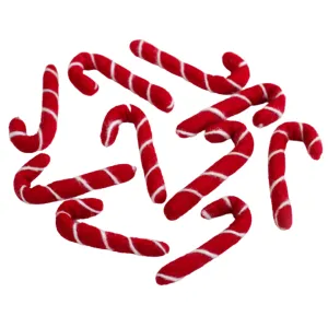 Candy Canes- Red with White Stripes-