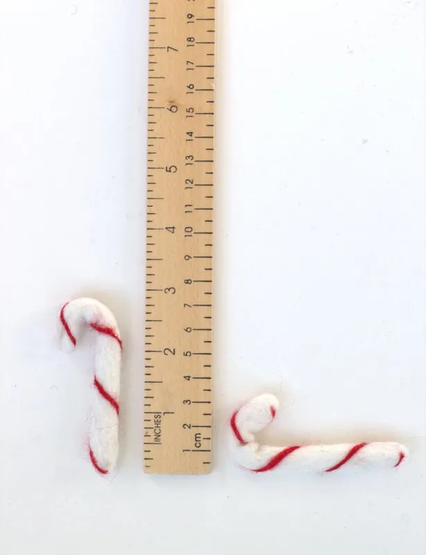 Candy Canes- White with Red Stripes