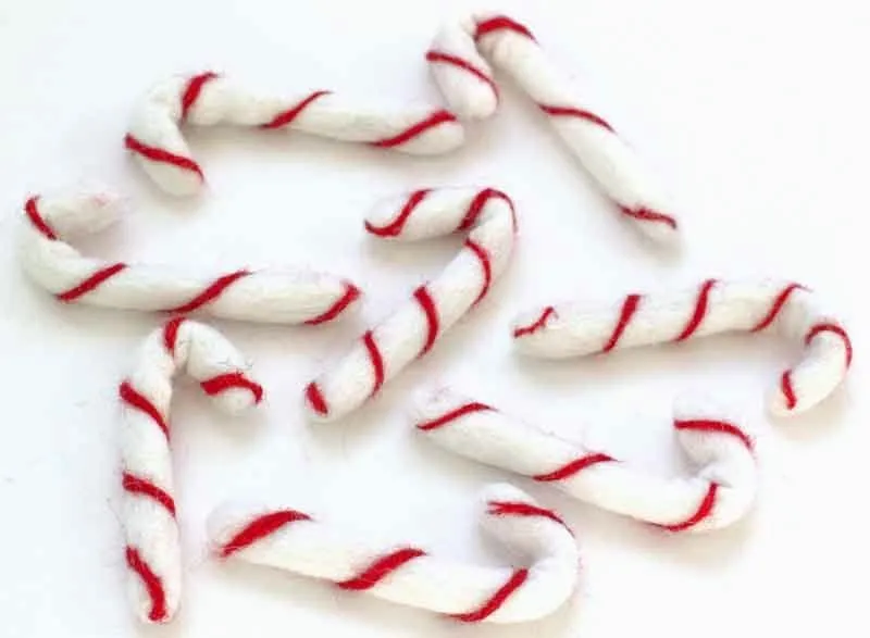 Candy Canes- White with Red Stripes