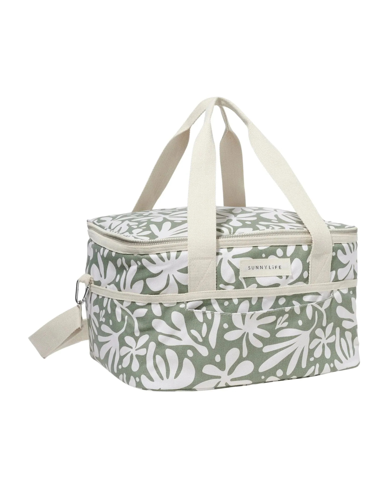 Canvas Drinks Cooler Bag The Vacay Olive