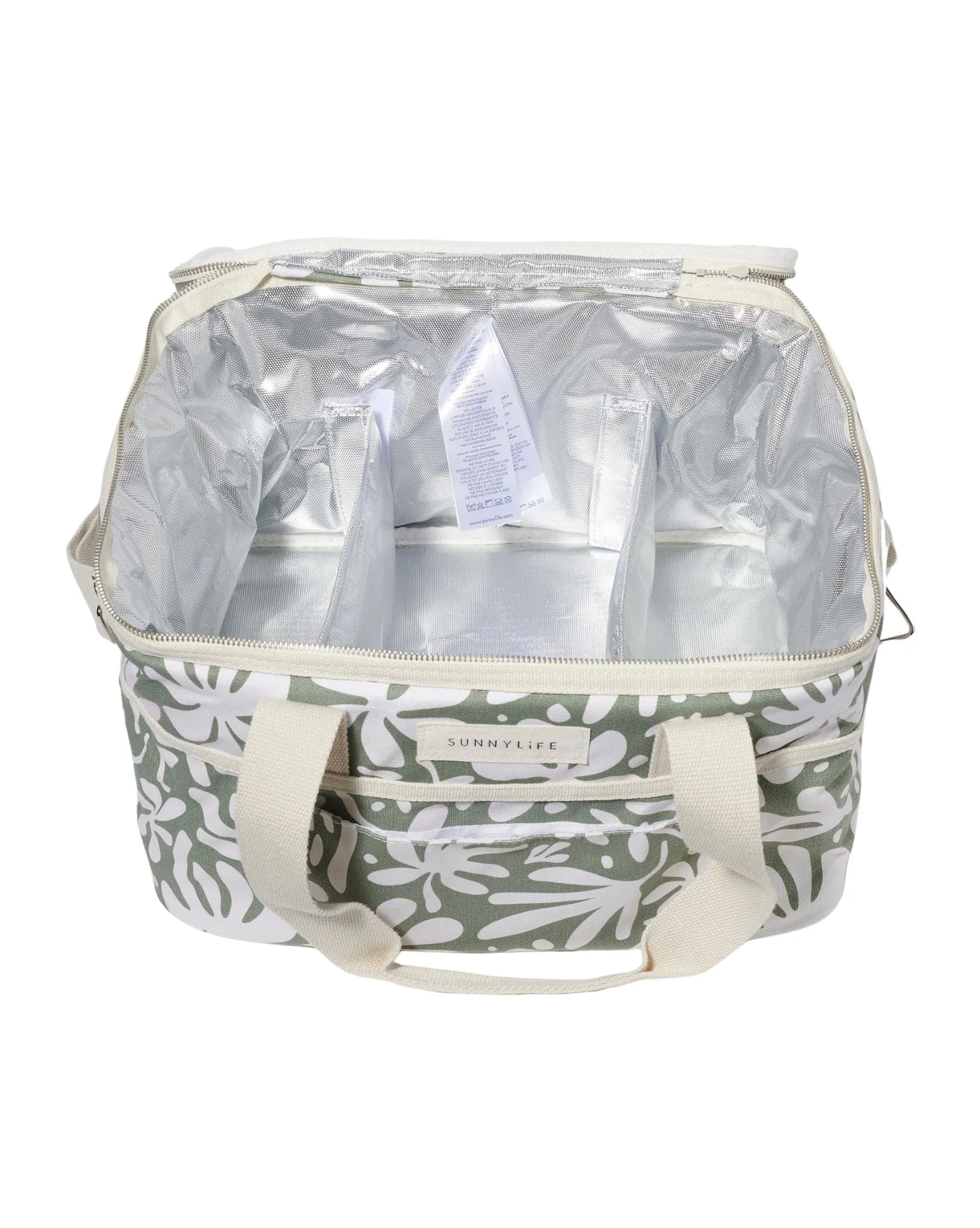 Canvas Drinks Cooler Bag The Vacay Olive