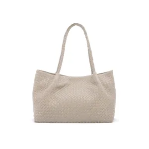 Cassidy Woven Slouchy Bag - Ivory