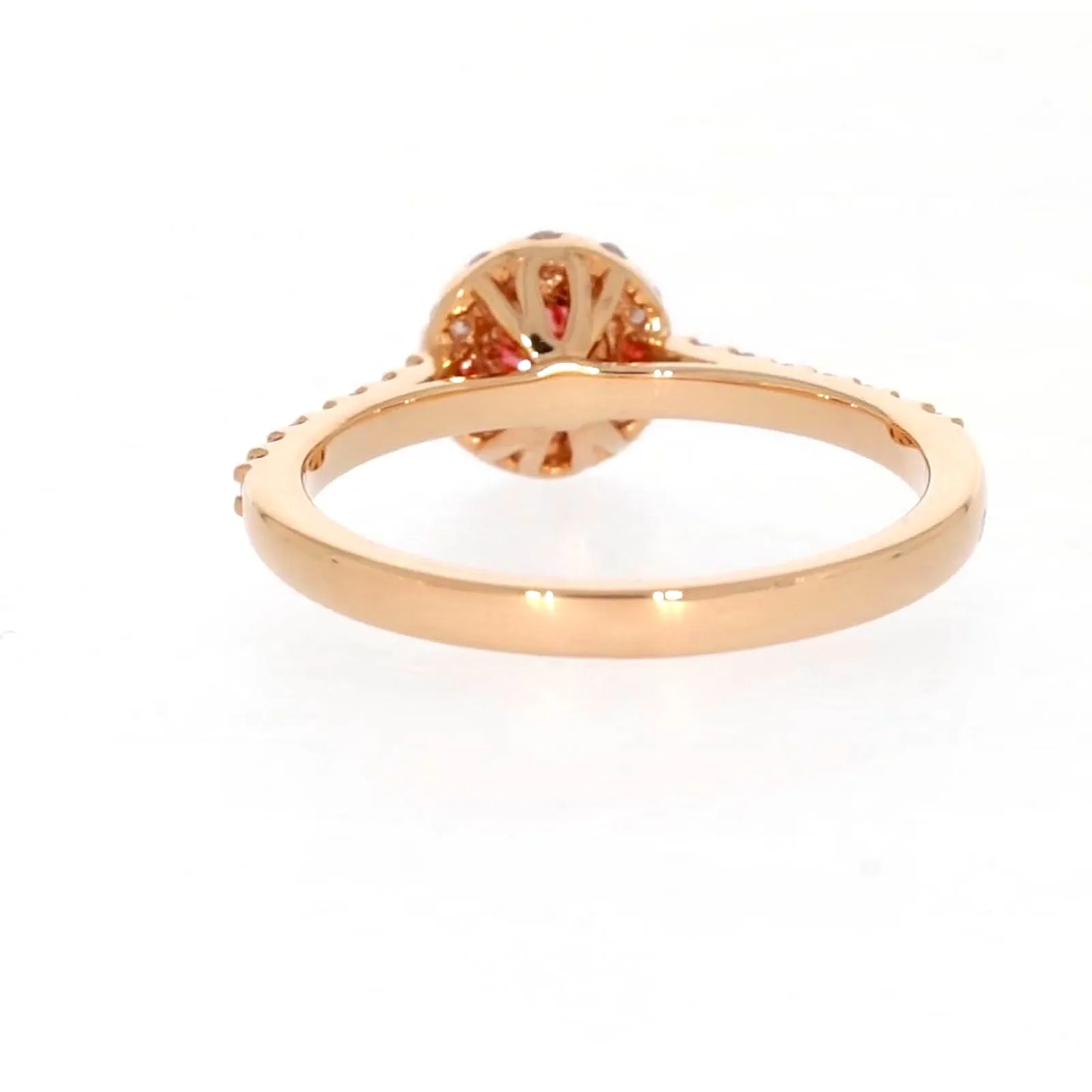 Celebration 18ct Rose Gold Round Brilliant Cut 1/2 CARAT tw of Lab Grown Diamond Ring