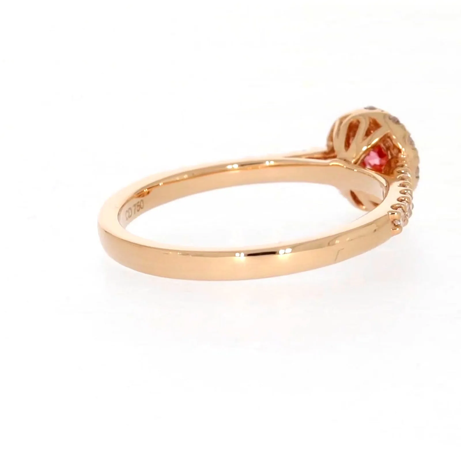 Celebration 18ct Rose Gold Round Brilliant Cut 1/2 CARAT tw of Lab Grown Diamond Ring