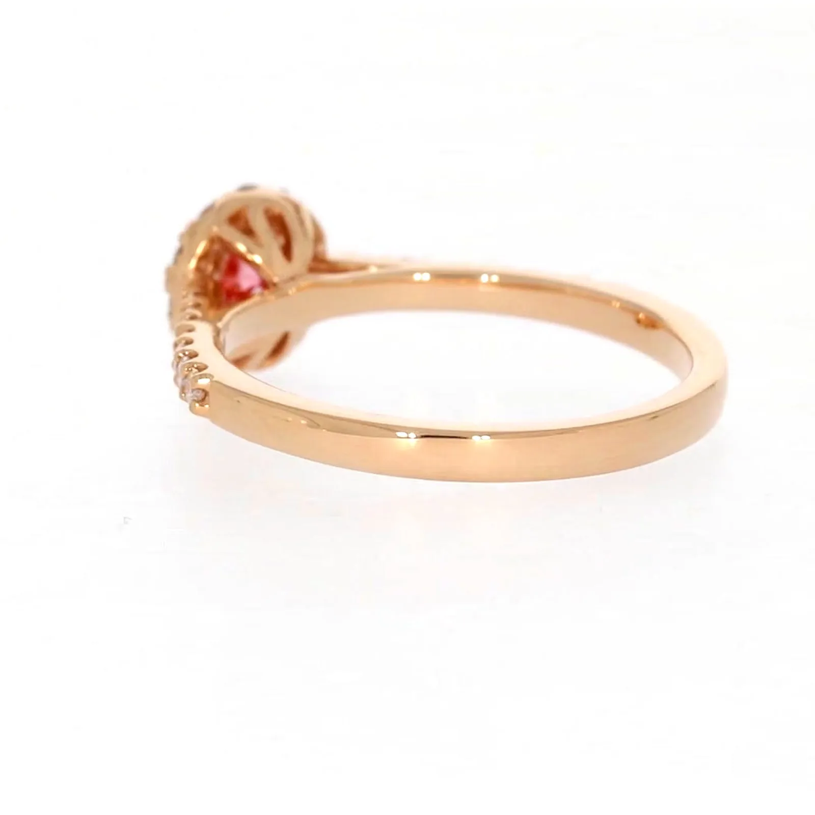 Celebration 18ct Rose Gold Round Brilliant Cut 1/2 CARAT tw of Lab Grown Diamond Ring