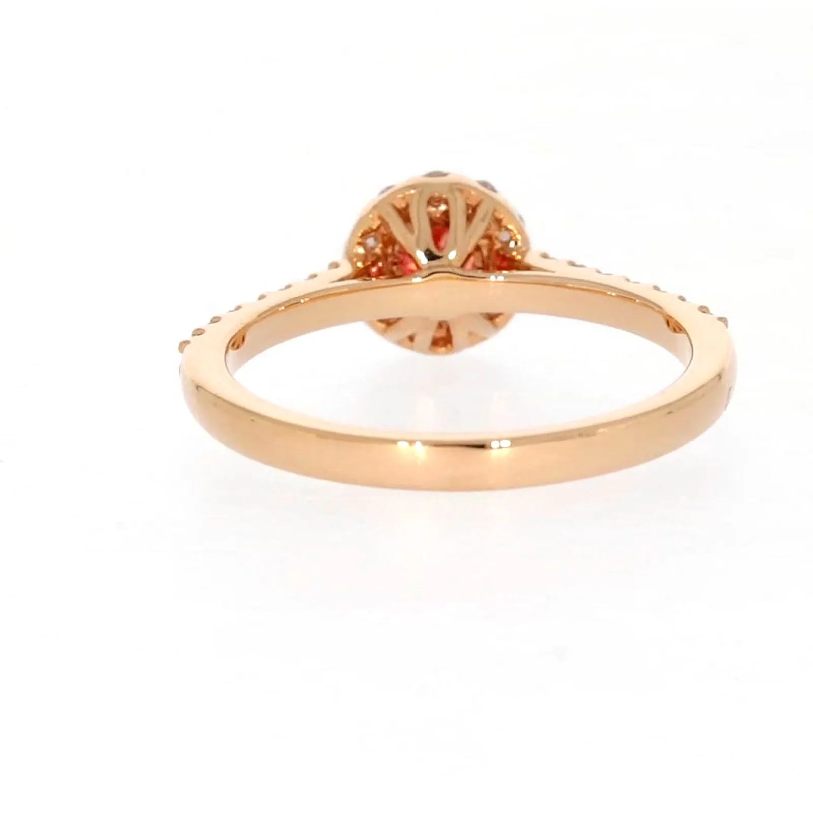 Celebration 18ct Rose Gold Round Brilliant Cut 1/2 CARAT tw of Lab Grown Diamond Ring