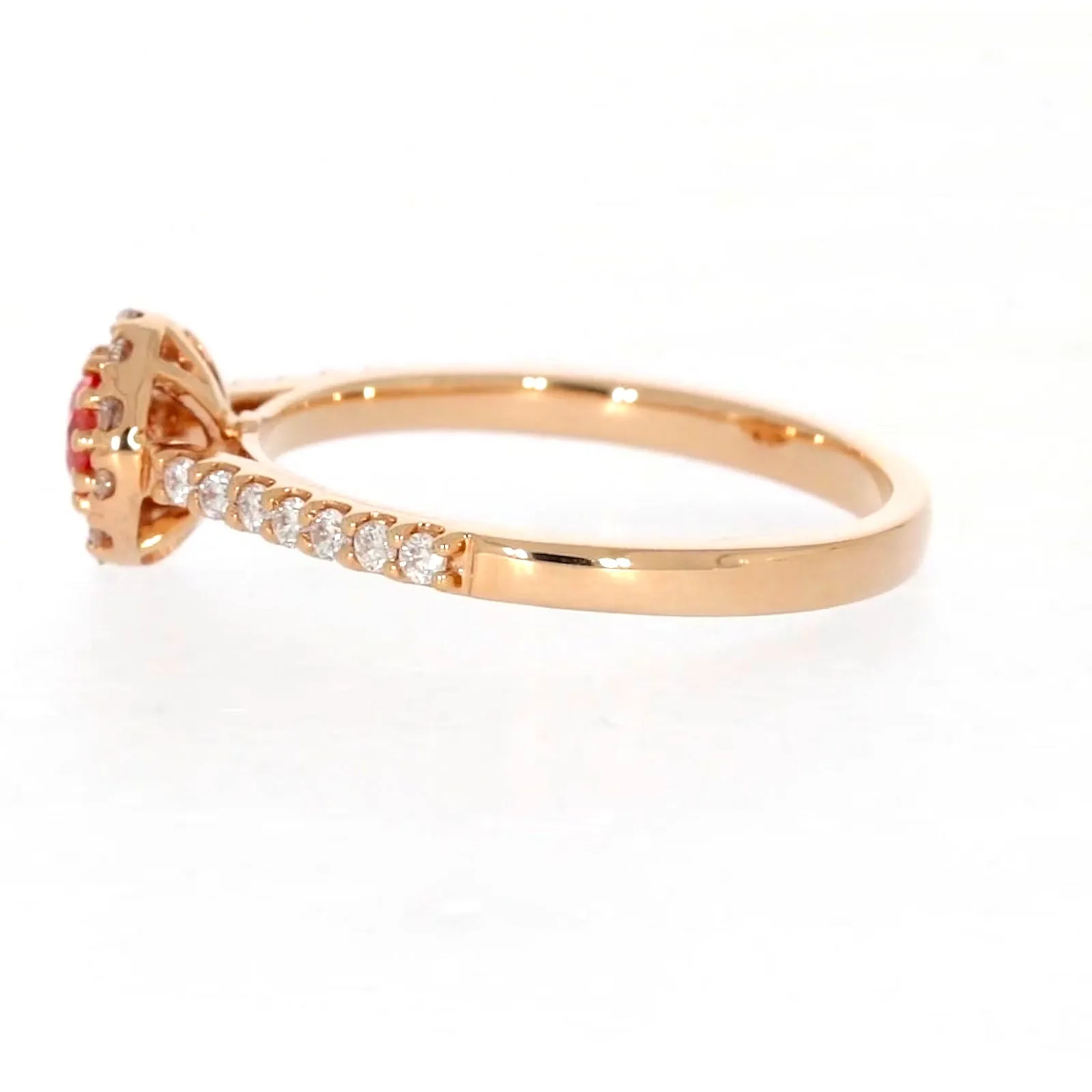 Celebration 18ct Rose Gold Round Brilliant Cut 1/2 CARAT tw of Lab Grown Diamond Ring