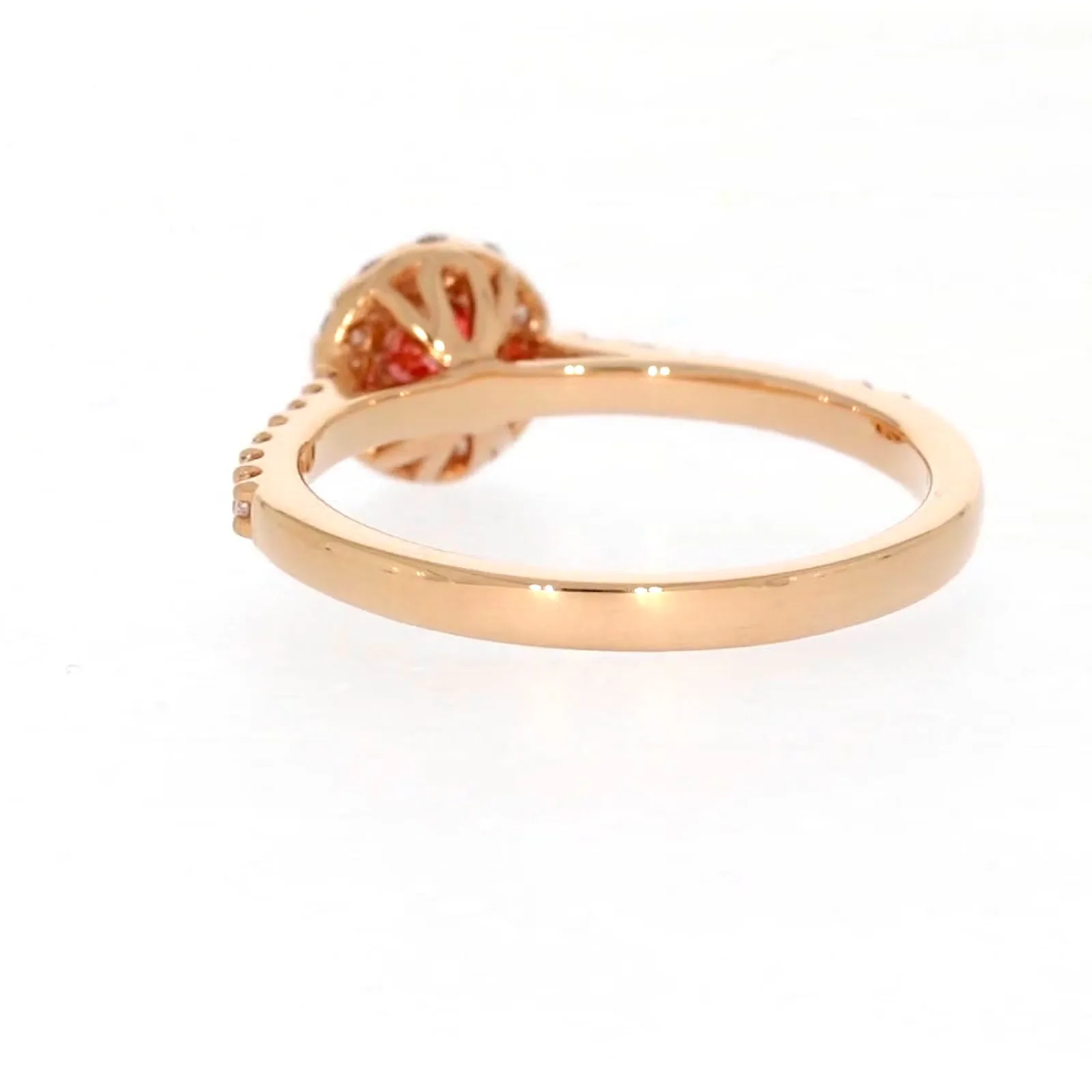 Celebration 18ct Rose Gold Round Brilliant Cut 1/2 CARAT tw of Lab Grown Diamond Ring