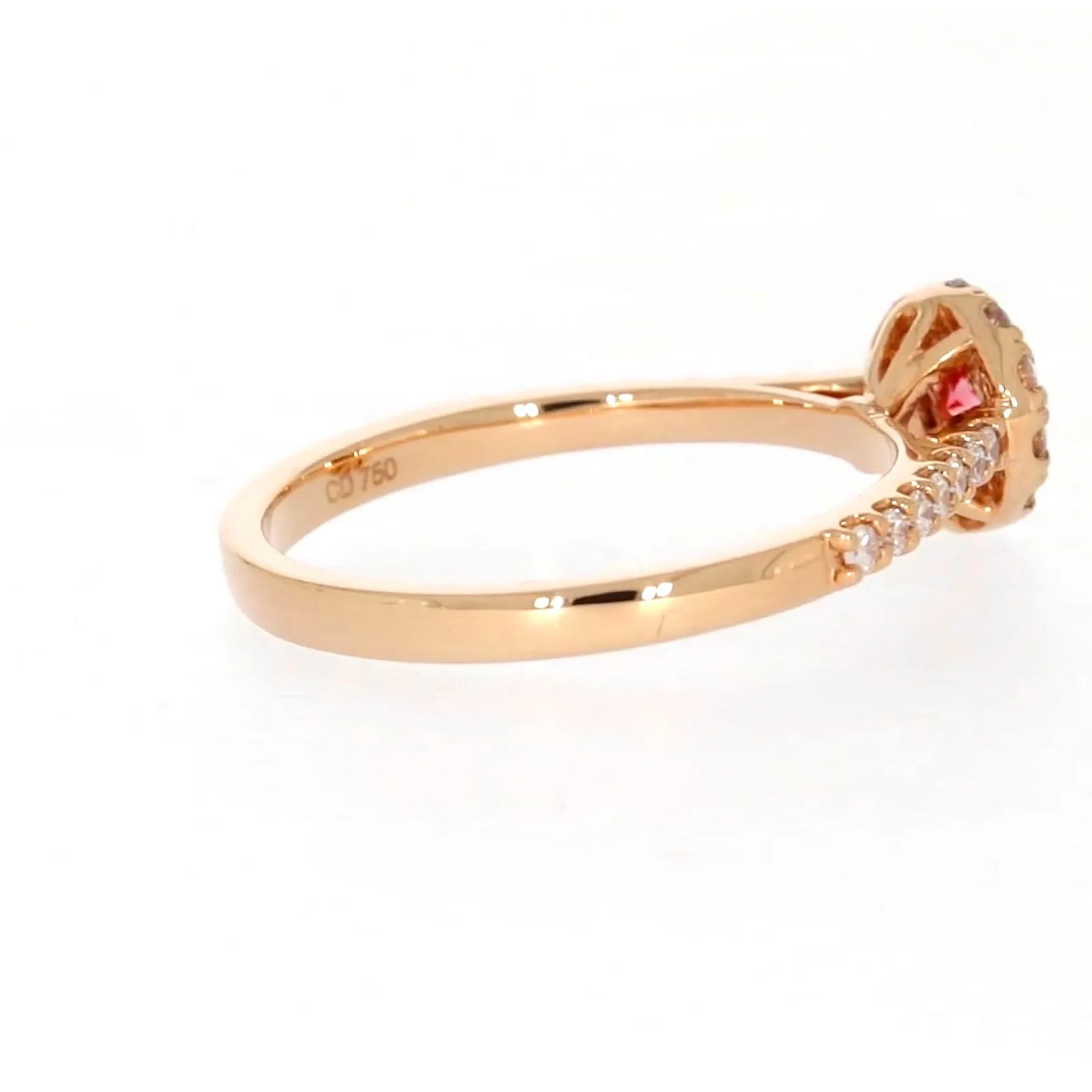 Celebration 18ct Rose Gold Round Brilliant Cut 1/2 CARAT tw of Lab Grown Diamond Ring