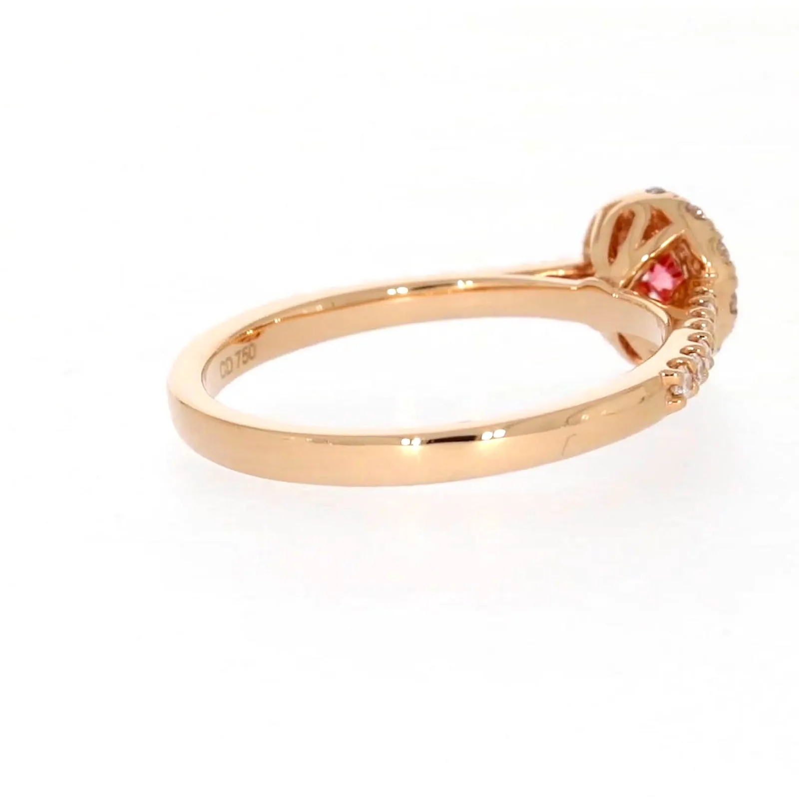 Celebration 18ct Rose Gold Round Brilliant Cut 1/2 CARAT tw of Lab Grown Diamond Ring