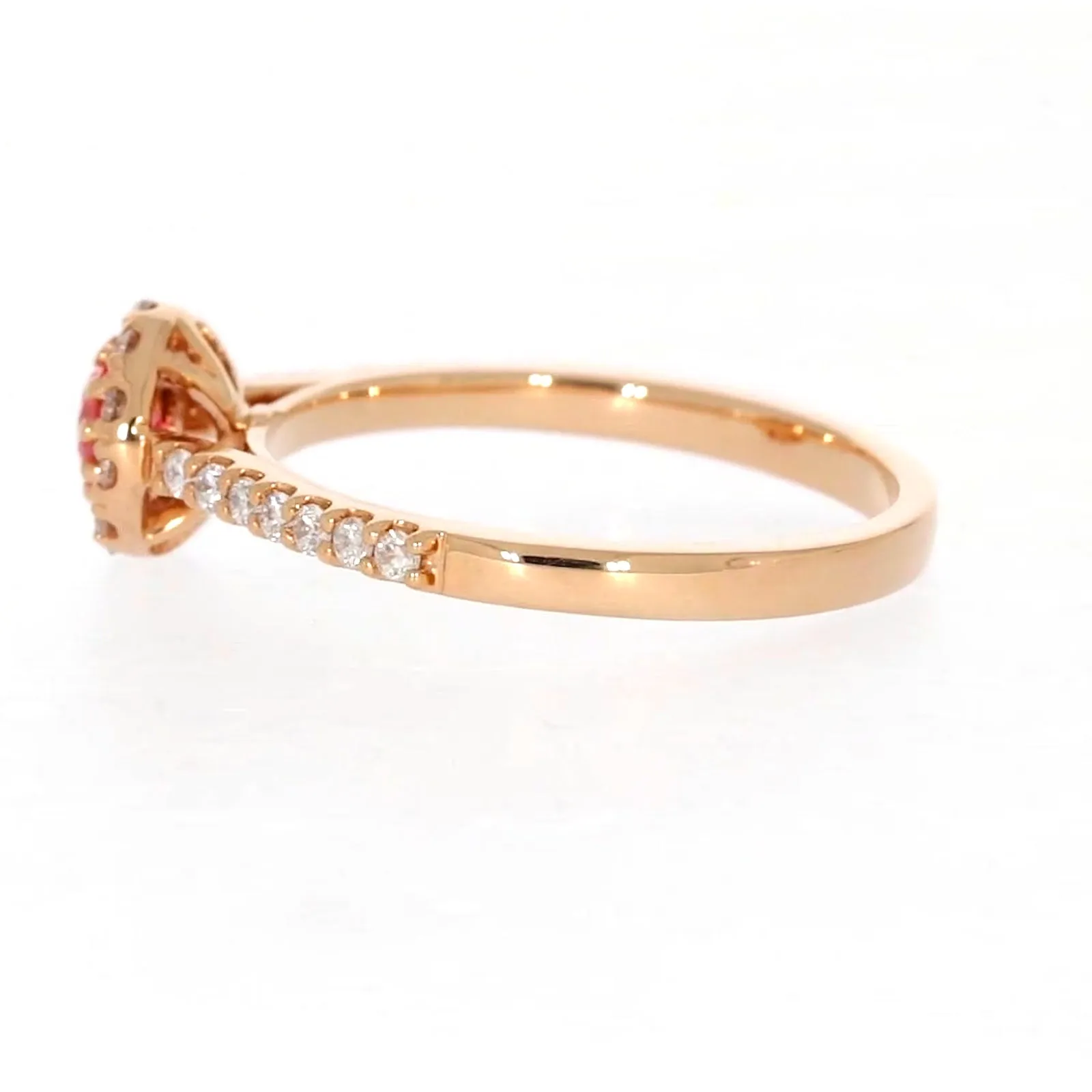 Celebration 18ct Rose Gold Round Brilliant Cut 1/2 CARAT tw of Lab Grown Diamond Ring