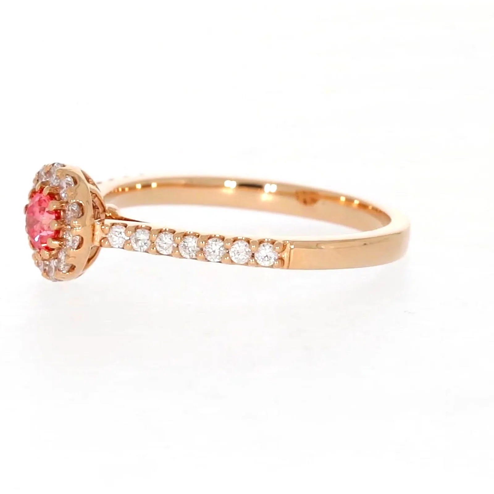 Celebration 18ct Rose Gold Round Brilliant Cut 1/2 CARAT tw of Lab Grown Diamond Ring