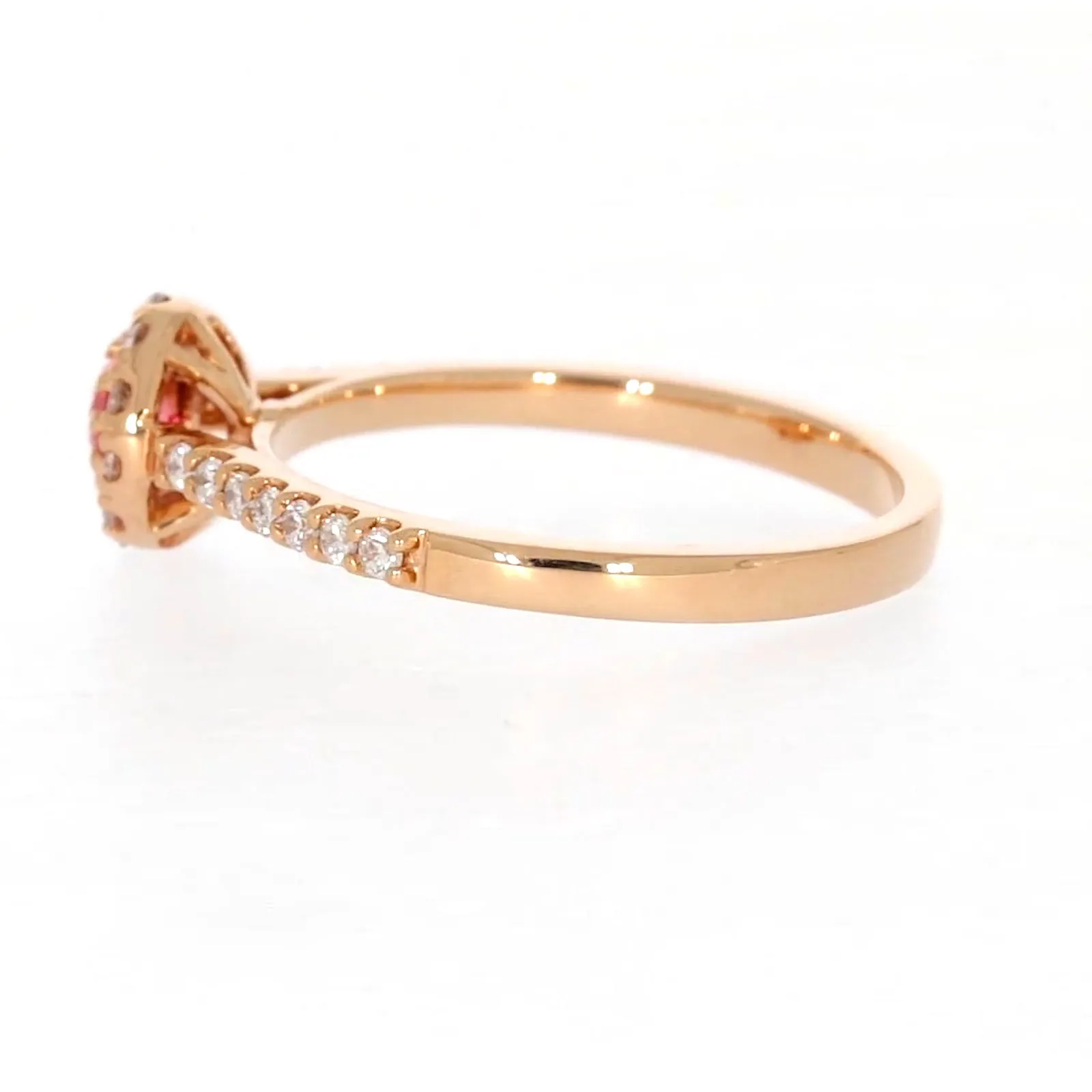 Celebration 18ct Rose Gold Round Brilliant Cut 1/2 CARAT tw of Lab Grown Diamond Ring