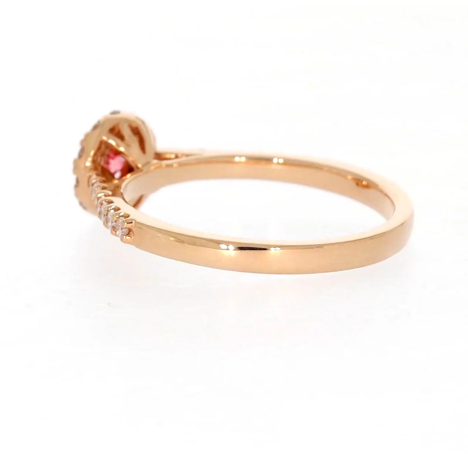 Celebration 18ct Rose Gold Round Brilliant Cut 1/2 CARAT tw of Lab Grown Diamond Ring