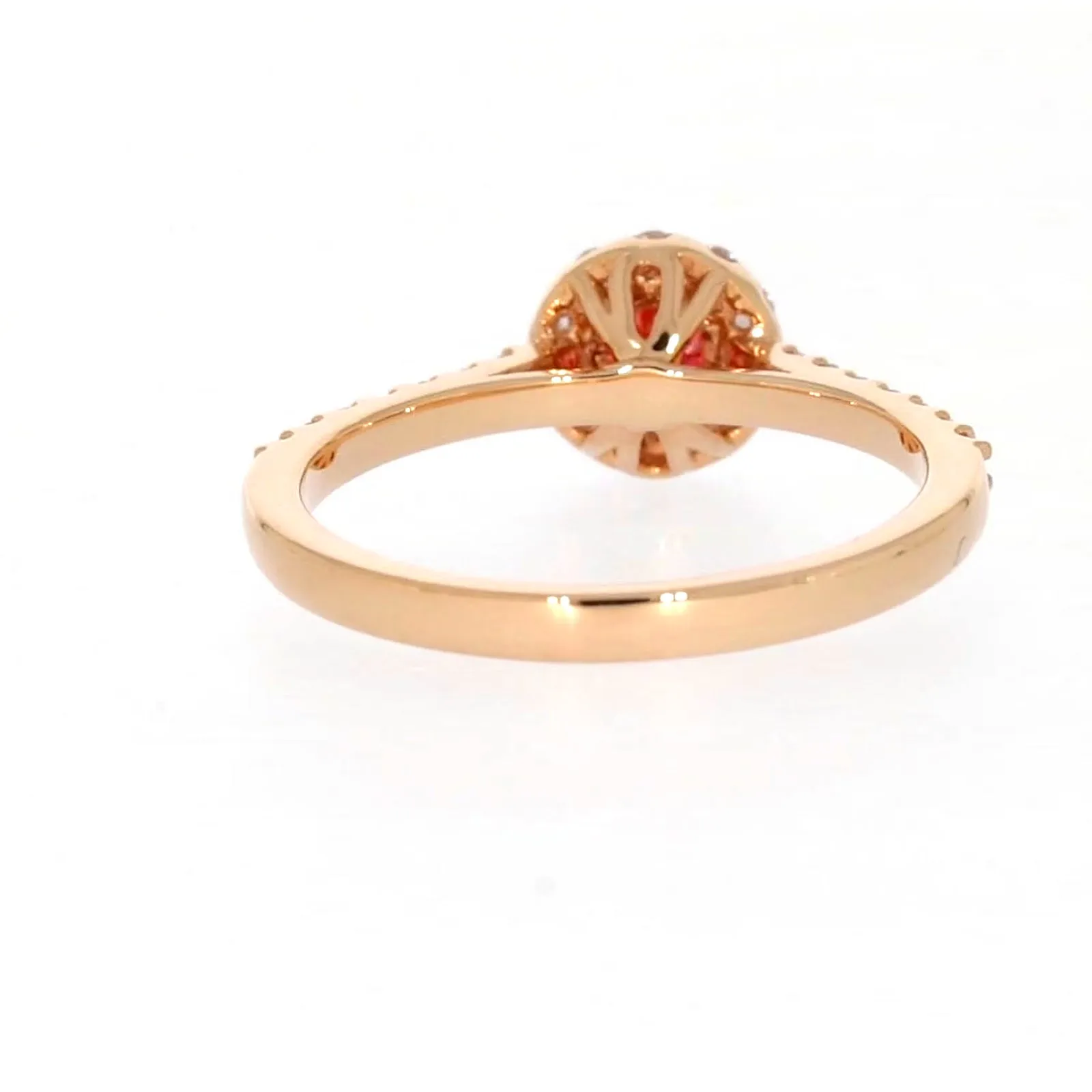 Celebration 18ct Rose Gold Round Brilliant Cut 1/2 CARAT tw of Lab Grown Diamond Ring