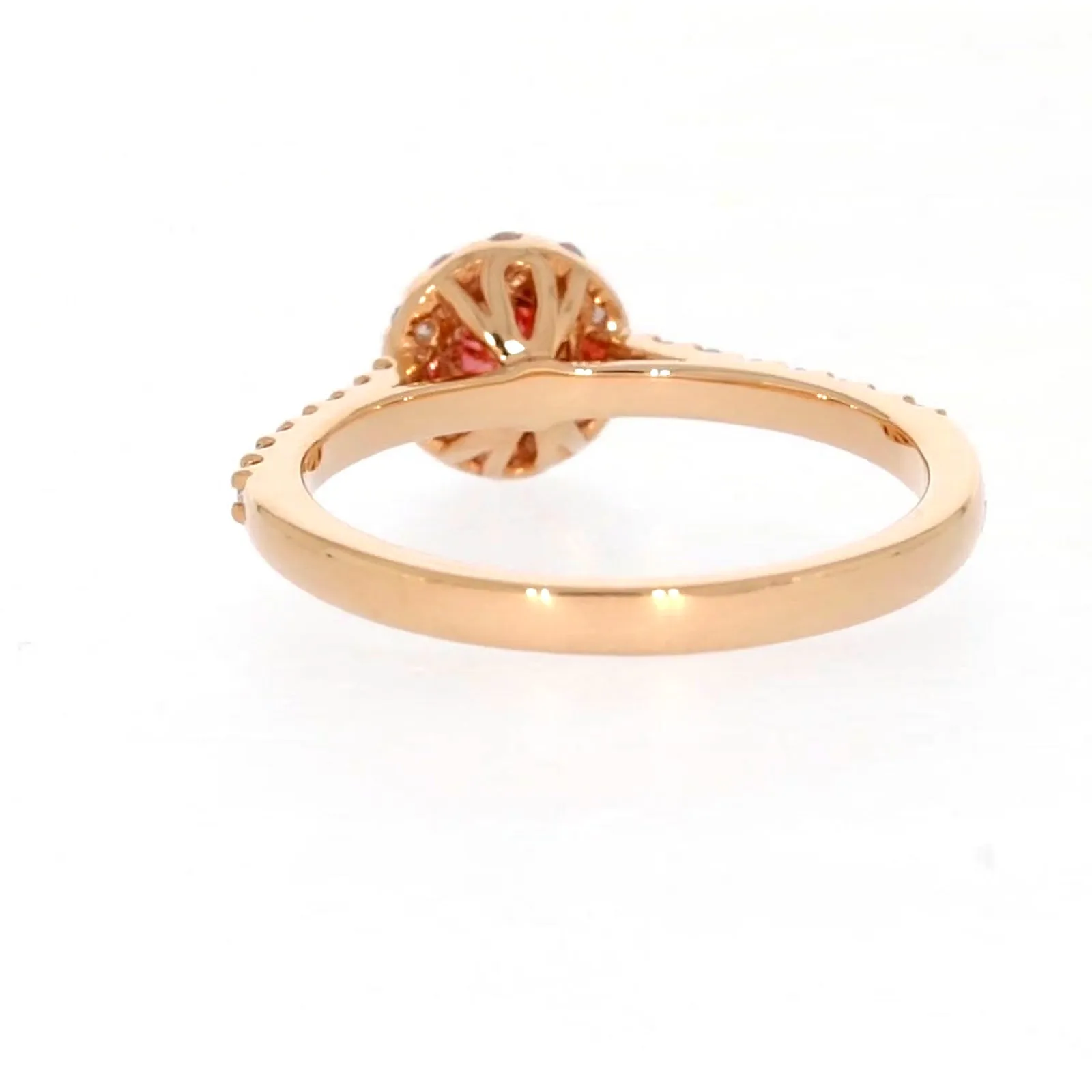 Celebration 18ct Rose Gold Round Brilliant Cut 1/2 CARAT tw of Lab Grown Diamond Ring