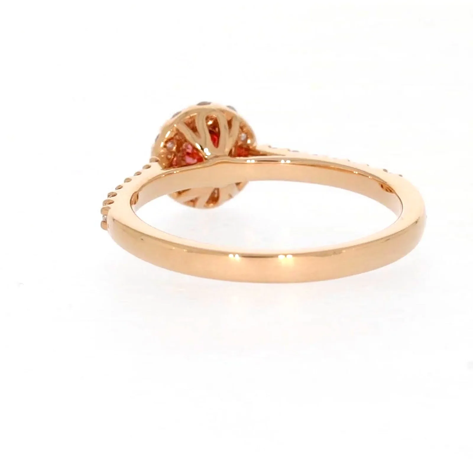 Celebration 18ct Rose Gold Round Brilliant Cut 1/2 CARAT tw of Lab Grown Diamond Ring