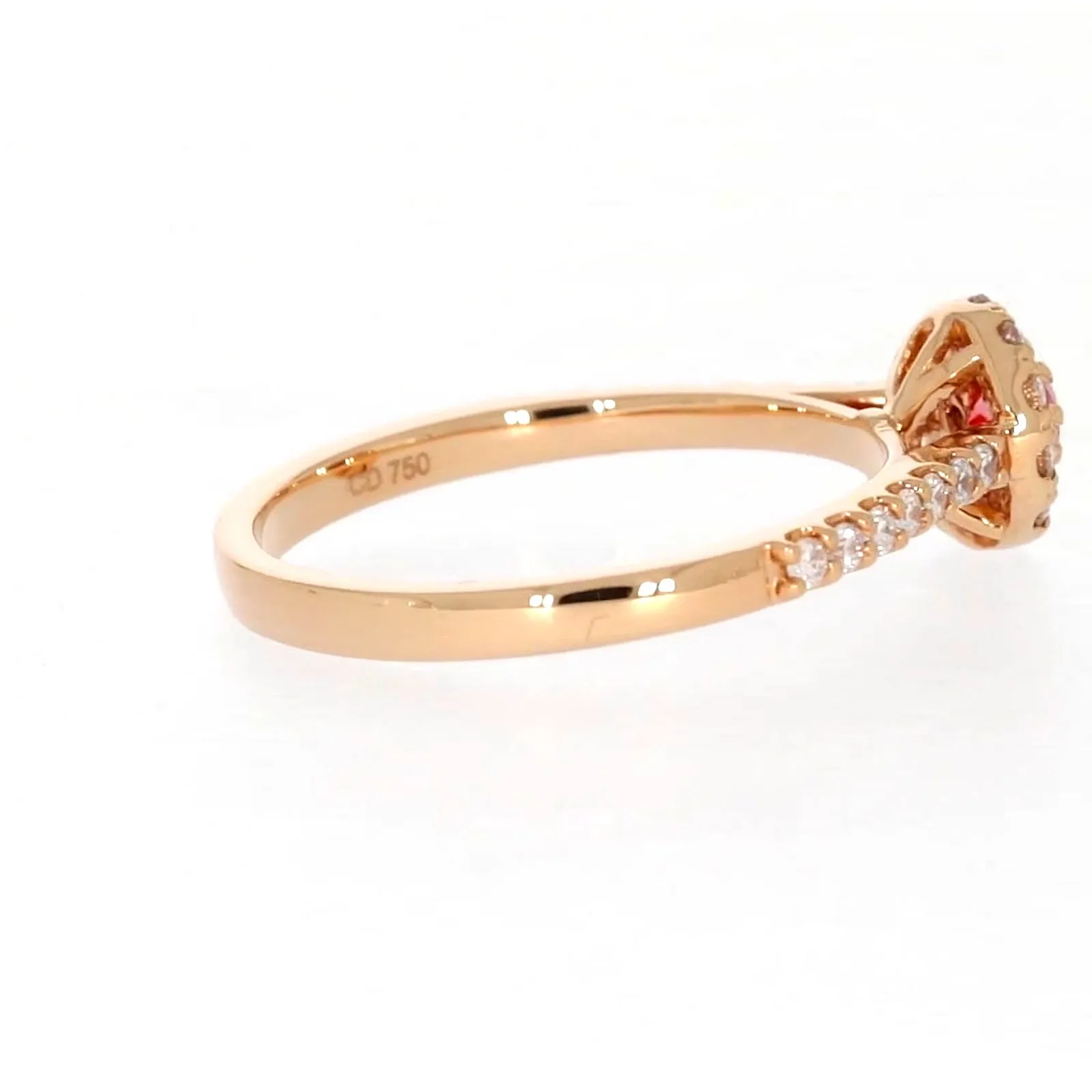 Celebration 18ct Rose Gold Round Brilliant Cut 1/2 CARAT tw of Lab Grown Diamond Ring