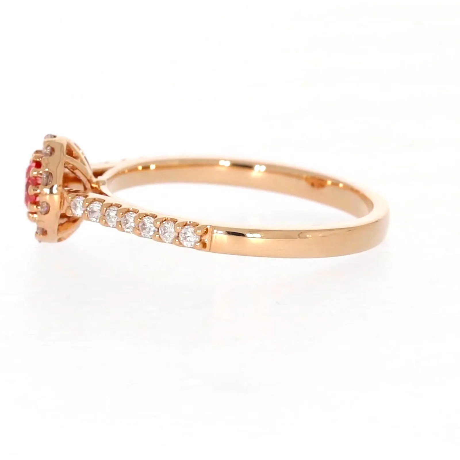 Celebration 18ct Rose Gold Round Brilliant Cut 1/2 CARAT tw of Lab Grown Diamond Ring