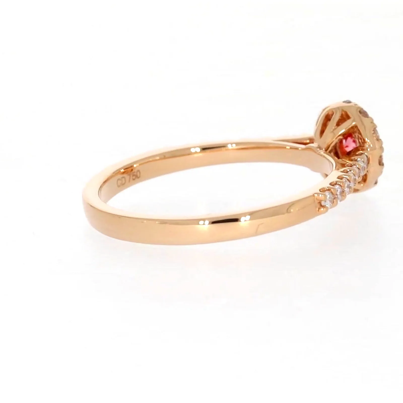 Celebration 18ct Rose Gold Round Brilliant Cut 1/2 CARAT tw of Lab Grown Diamond Ring