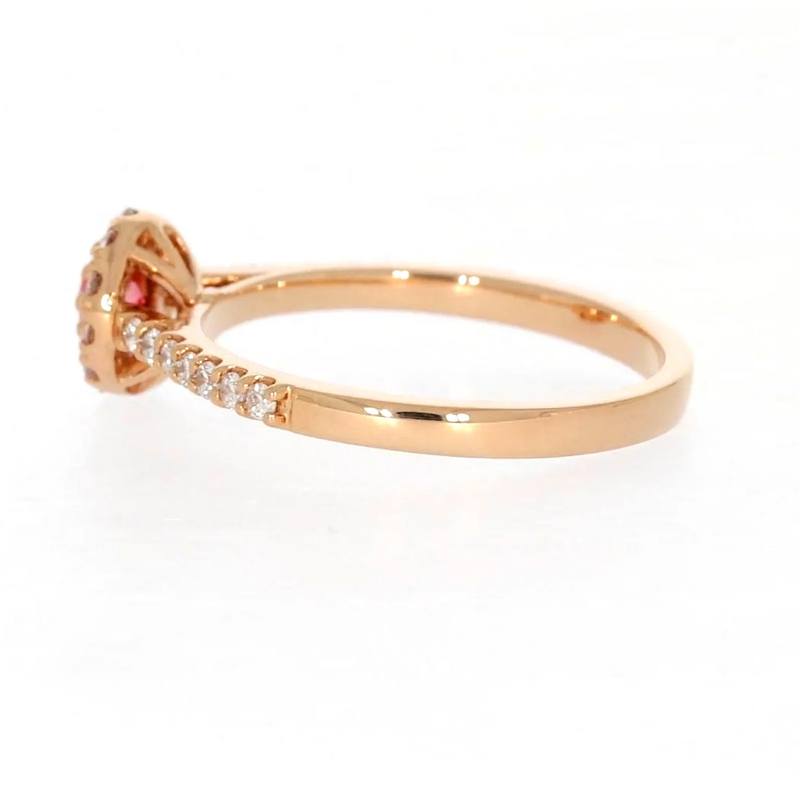 Celebration 18ct Rose Gold Round Brilliant Cut 1/2 CARAT tw of Lab Grown Diamond Ring