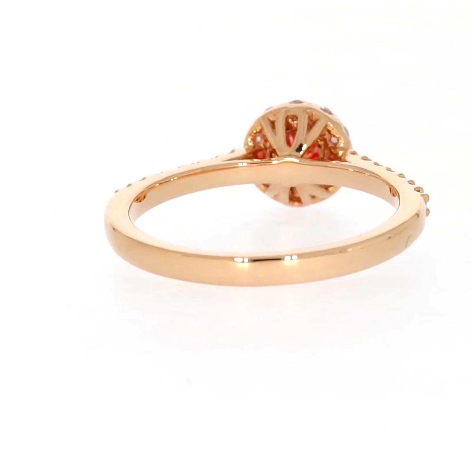 Celebration 18ct Rose Gold Round Brilliant Cut 1/2 CARAT tw of Lab Grown Diamond Ring