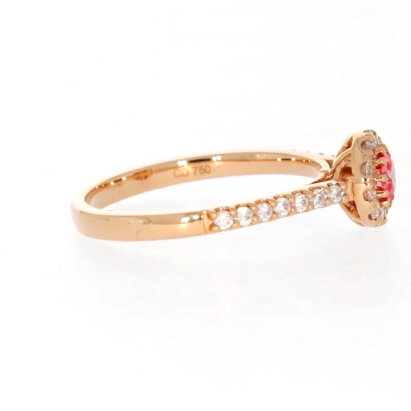 Celebration 18ct Rose Gold Round Brilliant Cut 1/2 CARAT tw of Lab Grown Diamond Ring