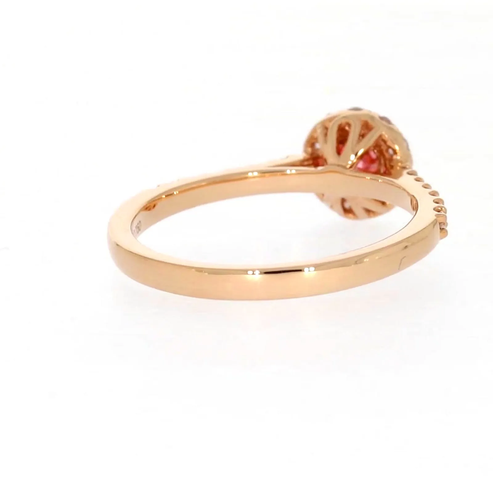 Celebration 18ct Rose Gold Round Brilliant Cut 1/2 CARAT tw of Lab Grown Diamond Ring